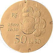 50 Euros Henri IV obverse image