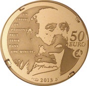 50 Euros Madame Bovary, France, 2013 reverse image