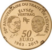50 Euros Élysée Treaty obverse image