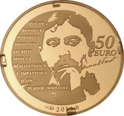 50 Euros Odette de Crécy, France, 2013 reverse image