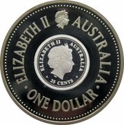 1.25 Dollars - Elizabeth II 4th Portrait - FIFA World Cup 2006 - Silver Proof obverse image