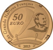 50 Euros Pen Duick, France, 2013 reverse image