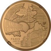 50 Euros Gare du Nord and St Pancras Station obverse image