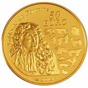 50 Euros Year of the Horse, France, 2014 reverse image
