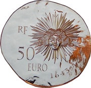 50 Euros Louis XIV obverse image
