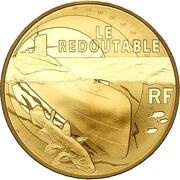 50 Euros Le Redoutable; gold obverse image