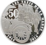50 Euros Taxis de la Marne, France, 2014 reverse image