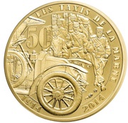 50 Euros Taxis de la Marne, France, 2014 reverse image