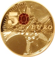 50 Euros Baccarat, France, 2014 reverse image