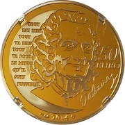 50 Euros Candide or Optimism, France, 2014 reverse image