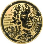 50 Euros - L´avare 'Molière', France, 2014 reverse image