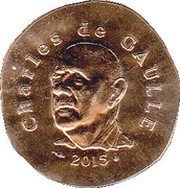 50 Euros Charles de Gaulle, France, 2015 reverse image