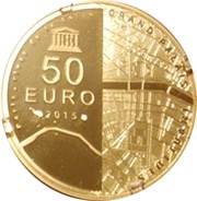 50 Euros Invalides/Grand Palais, France, 2015 reverse image