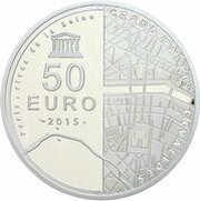 50 Euros Invalides/Grand Palais, France, 2015 reverse image