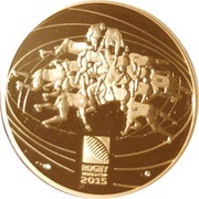 50 Euros Rugby World Cup 2015, France, 2015 reverse image