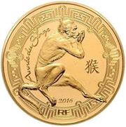 50 Euros Year of the Monkey obverse image