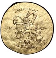 50 Euros Joan of Arc obverse image