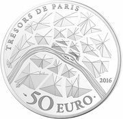 50 Euros Institut de France, France, 2016 reverse image