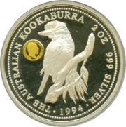 2 Dollars - Elizabeth II 3rd Portrait - Australian Kookaburra - Sovereign of King Edward VII, Australia, 1994 reverse image