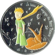 50 Euros petit Prince et le Renard Colorisée, France, 2016 reverse image