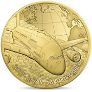 50 Euros Airbus A380, France, 2017 reverse image