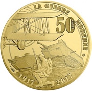 50 Euros Modern Warfare, France, 2017 reverse image