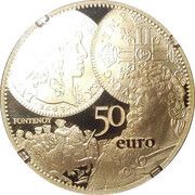 50 Euros The Louis d’or, France, 2017 reverse image