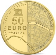 50 Euros National Assembly and Place of Concorde, France, 2017 reverse image