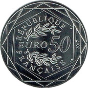 50 Euros Colorisée Jean-Paul Gaultier La Poule obverse image