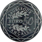 50 Euros La France par Jean-Paul Gaultier (14 juillet) obverse image