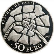 50 Euros Statue de la Liberté Grenelle, France, 2017 reverse image