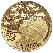 50 Euros Dakota; gold obverse image