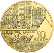50 Euros Le Baiser - Rodin obverse image