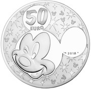 50 Euros Mikkie and Friends, France, 2018 reverse image