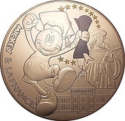 50 Euros Mickey étudiant - coloré, France, 2018 reverse image
