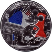 50 Euros Mickey Champs-Elysées, France, 2018 reverse image