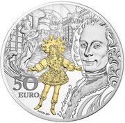 50 Euros Baroque and Rococo era, France, 2018 reverse image