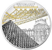 50 Euros Louvre; silver obverse image