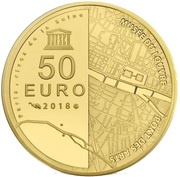 50 Euros Louvre, France, 2018 reverse image