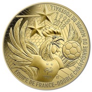 50 Euros France, World Champions, France, 2018 reverse image