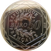 50 Euros - Coin of History Declaration of the Human Rights obverse image