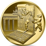 50 Euros Berlin Wall, France, 2019 reverse image