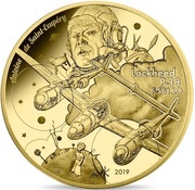 50 Euros P-38 Antoine de Saint-Exupéry, France, 2019 reverse image