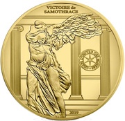 50 Euros Victory of Samothrace, France, 2019 reverse image