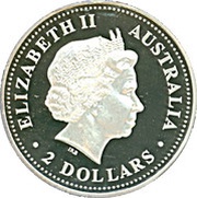 2 Dollars - Elizabeth II 4th Portrait - Australian Kookaburra obverse image