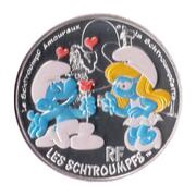 50 Euros Schtroumpf amoureux, France, 2020 reverse image