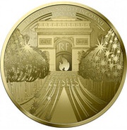 50 Euros or ¼ oz Les Champs-Elysées obverse image