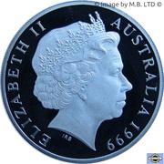 2 Dollars - Elizabeth II 4th Portrait - Masterpieces in Silver - 1920 Sovereign obverse image