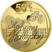 50 Euros Johnny Hallyday, France, 2020 reverse image