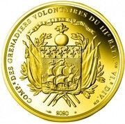 50 Euros Arrivée de La Fayette à Boston, France, 2020 reverse image
